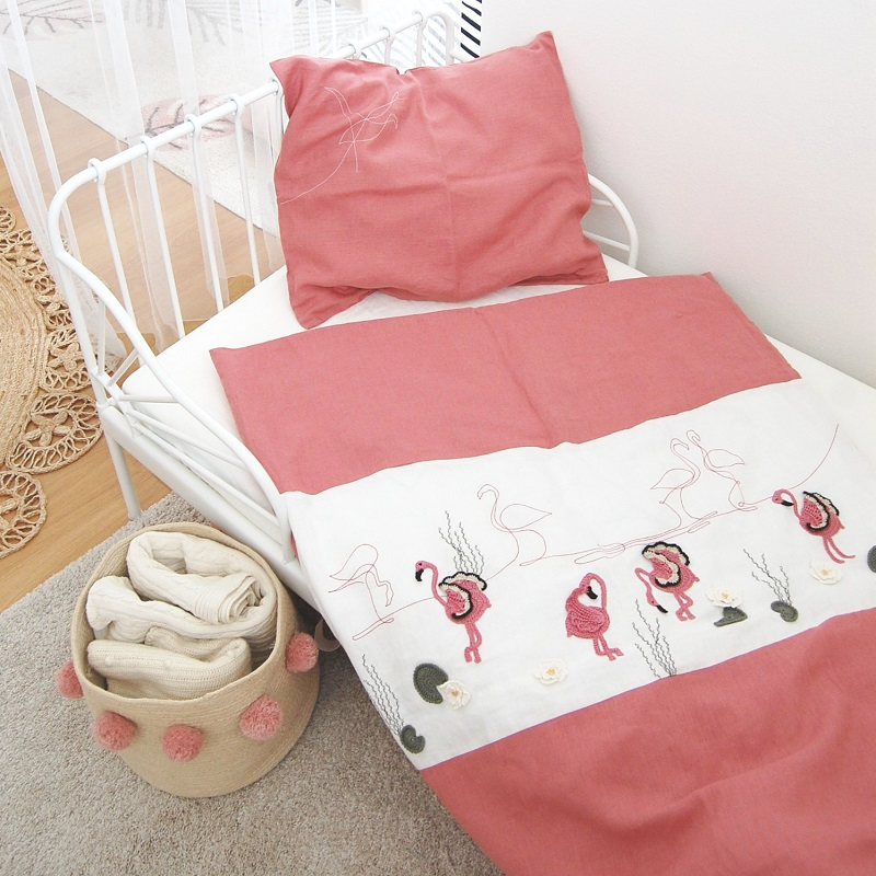 Detské posteľné obliečky Plameniaky